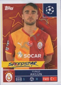 236 Yunus Akgun – UEFA Champions League 2025-2026 Topps