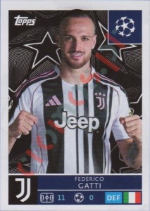 241 Federico Gatti – UEFA Champions League 2025-2026 Topps