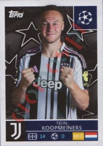 248 Teun Koopmeiners – UEFA Champions League 2025-2026 Topps