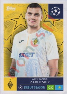 506 Aleksandr Zarutskiy – UEFA Champions League 2025-2026 Topps