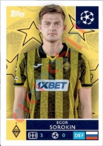 509 Egor Sorokin – UEFA Champions League 2025-2026 Topps
