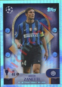 278 Javier Zanetti – UEFA Champions League 2025-2026 Topps