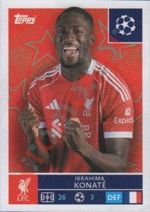 256 Ibrahima Konate – UEFA Champions League 2025-2026 Topps