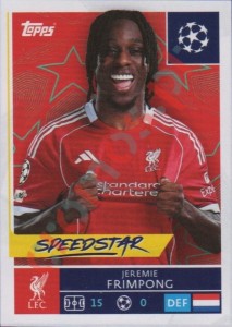 257 Jeremie Frimpong – UEFA Champions League 2025-2026 Topps
