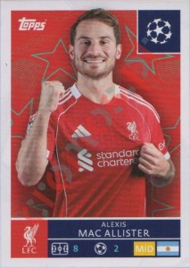 260 Alexis Mac Allister – UEFA Champions League 2025-2026 Topps