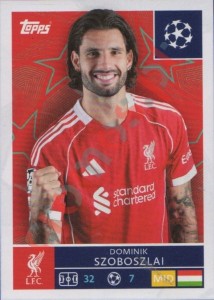 261 Dominik Szoboszlai – UEFA Champions League 2025-2026 Topps