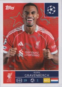 262 Ryan Gravenberch – UEFA Champions League 2025-2026 Topps