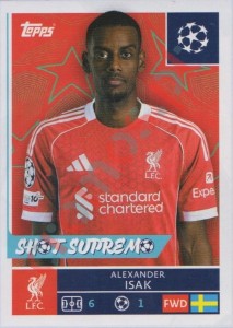 263 Alexander Isak – UEFA Champions League 2025-2026 Topps