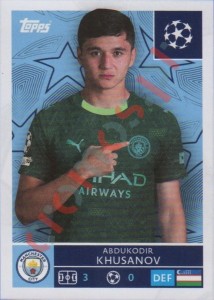 302 Abdukodir Khusanov – UEFA Champions League 2025-2026 Topps