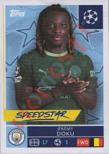 310 Jeremy Doku – UEFA Champions League 2025-2026 Topps