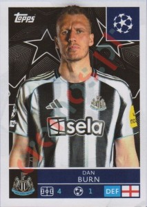 315 Dan Burn – UEFA Champions League 2025-2026 Topps