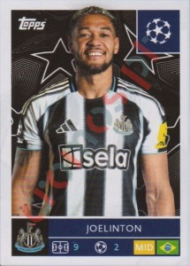 317 Joelinton – UEFA Champions League 2025-2026 Topps