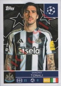 320 Sandro Tonali – UEFA Champions League 2025-2026 Topps