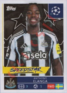 324 Anthony Elanga – UEFA Champions League 2025-2026 Topps