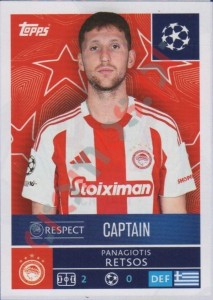 327 Panagiotis Retsos – UEFA Champions League 2025-2026 Topps