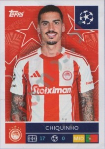 336 Chiquinho – UEFA Champions League 2025-2026 Topps