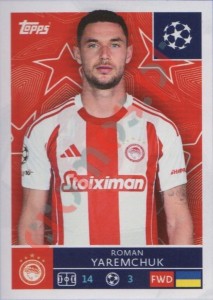 337 Roman Yaremchuk – UEFA Champions League 2025-2026 Topps