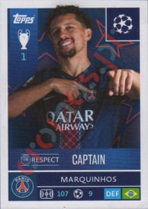 355 Marquinhos – UEFA Champions League 2025-2026 Topps