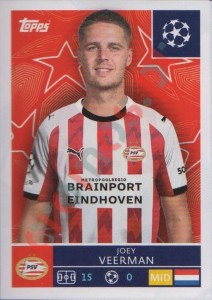 376 Joey Veerman – UEFA Champions League 2025-2026 Topps