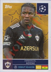 547 Emmanuel Addai – UEFA Champions League 2025-2026 Topps