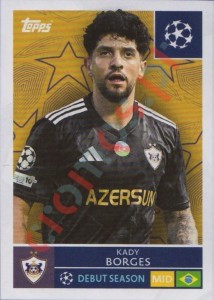 548 Kady Borges – UEFA Champions League 2025-2026 Topps