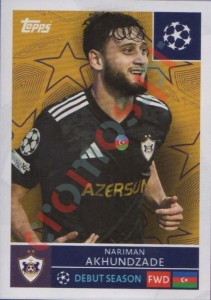 549 Nariman Akhundzade – UEFA Champions League 2025-2026 Topps