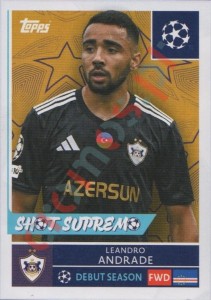550 Leandro Andrade – UEFA Champions League 2025-2026 Topps