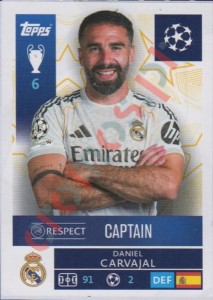 383 Daniel Carvajal – UEFA Champions League 2025-2026 Topps