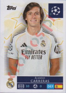 387 Alvaro Carreras – UEFA Champions League 2025-2026 Topps