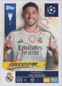 391 Federico Valverde – UEFA Champions League 2025-2026 Topps