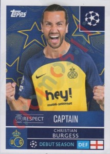 453 Christian Burgess – UEFA Champions League 2025-2026 Topps