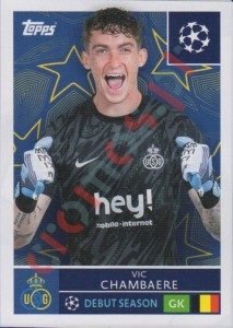 454 Vic Chambaere – UEFA Champions League 2025-2026 Topps