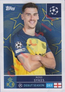 455 Ross Sykes – UEFA Champions League 2025-2026 Topps