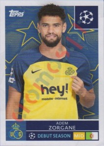 456 Adem Zorgane – UEFA Champions League 2025-2026 Topps