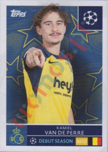457 Kamiel van de Perre – UEFA Champions League 2025-2026 Topps