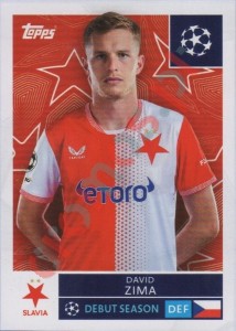 399 David Zima – UEFA Champions League 2025-2026 Topps