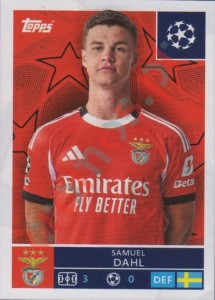557 Samuel Dahl – UEFA Champions League 2025-2026 Topps
