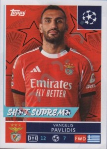 562 Vangelis Pavlidis – UEFA Champions League 2025-2026 Topps