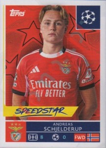 563 Andreas Schjelderup – UEFA Champions League 2025-2026 Topps