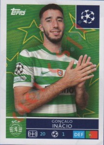 414 Goncalo Inacio – UEFA Champions League 2025-2026 Topps