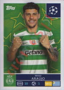 418 Maxi Araujo – UEFA Champions League 2025-2026 Topps