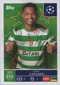419 Geny Catamo – UEFA Champions League 2025-2026 Topps