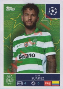 422 Luis Suarez – UEFA Champions League 2025-2026 Topps
