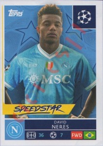 436 David Neres – UEFA Champions League 2025-2026 Topps