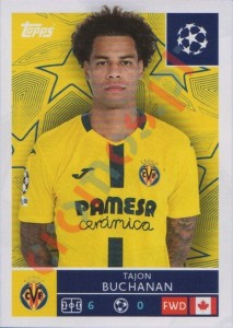 479 Tajon Buchanan – UEFA Champions League 2025-2026 Topps