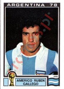 51 Americo Ruben Gallelo – FIFA World Cup Argentina 1978 Panini