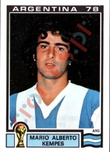 56 Mario Alberto Kempes – FIFA World Cup Argentina 1978 Panini