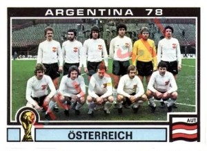 188 Austria Team – FIFA World Cup Argentina 1978 Panini