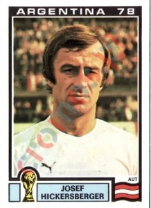 196 Josef Hickersberger – FIFA World Cup Argentina 1978 Panini
