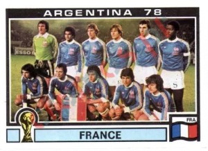 80 France team – FIFA World Cup Argentina 1978 Panini
